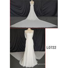 Two Pieces Wedding Dresses A-Line with Long Train Wedding Dress